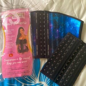 Luxx curves waist trainer in large - moonlight design with 2 extra extenders
